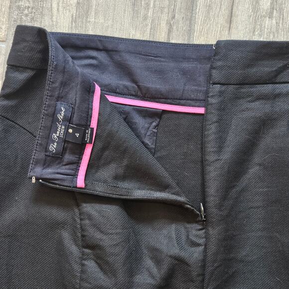 J. Crew The Pencil Skirt Size 4 Grey Back Slit Pockets Lined 100% Cotton FLAW - Picture 10 of 13